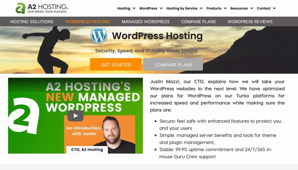 A2-Hosting Best WordPress Hosting  - HighTechBlogging