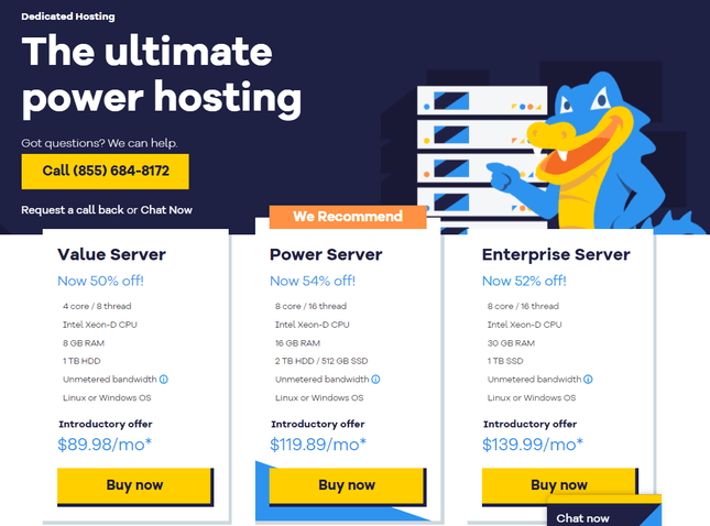 HostGator Windows Hosting Dedicated Plans - HighTechBlogging