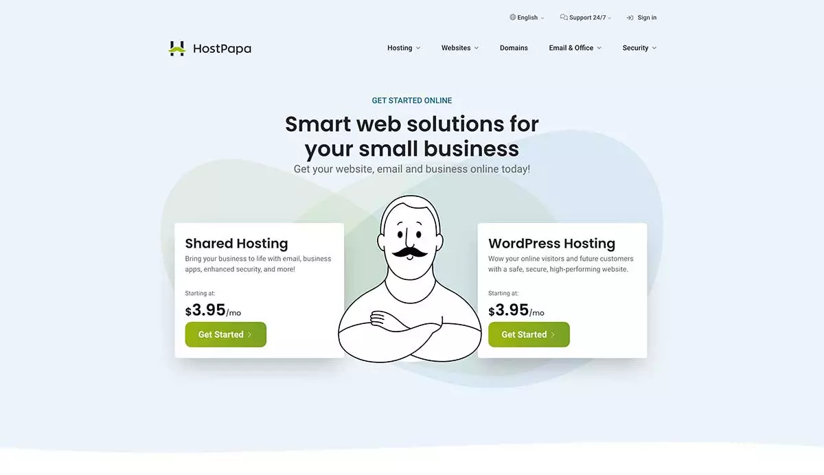 Hostpapa Homepage - HighTechBlogging