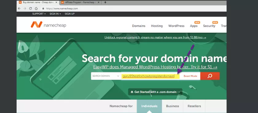How to Register To a Domain