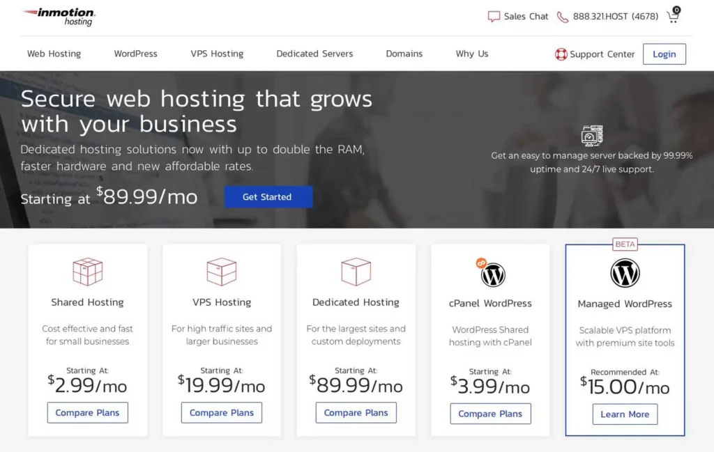InMotion Hosting Best WordPress Hosting - HighTechBlogging