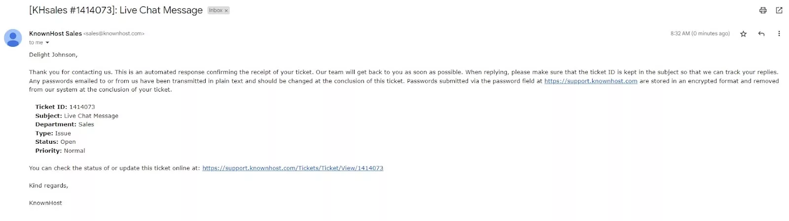 Live Chat - Hightech Blogging