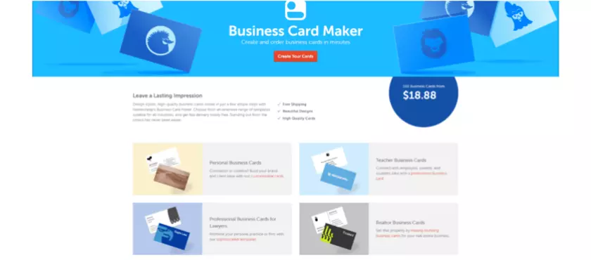Namecheap design features