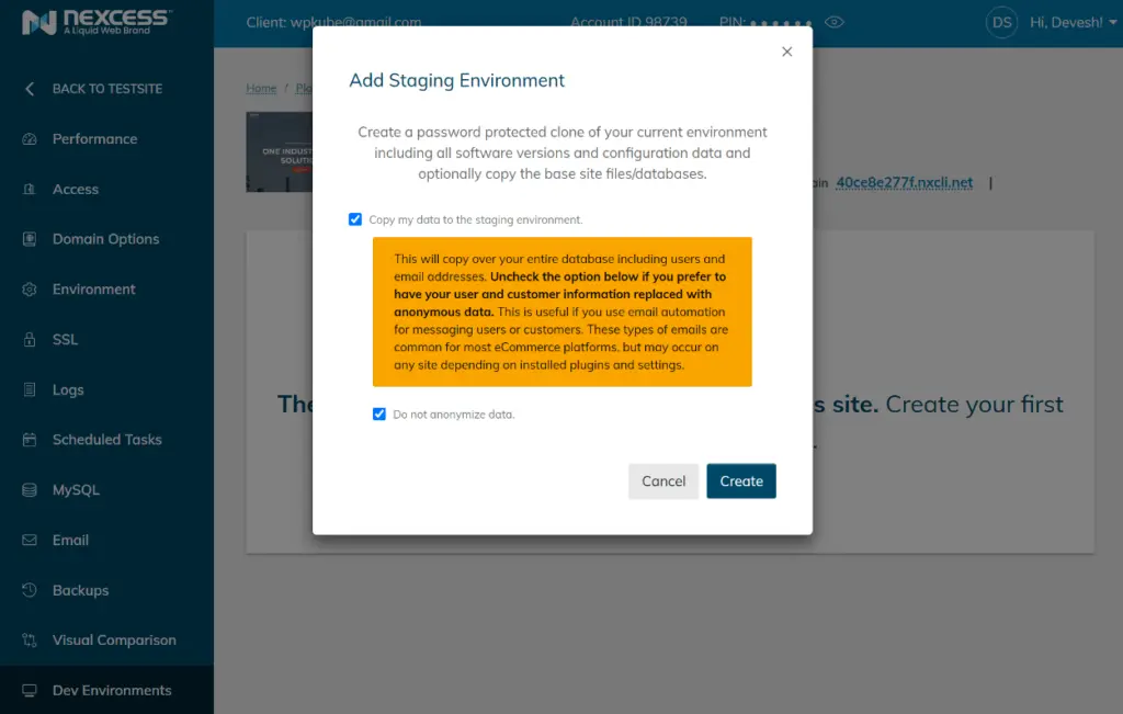 Nexcess Staging - HighTechBlogging