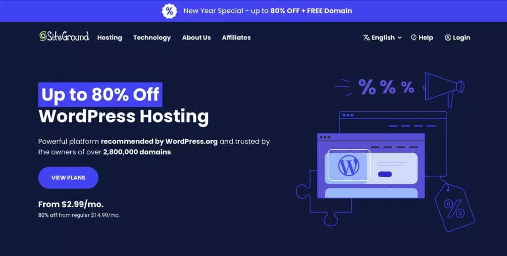 SiteGround WordPress Hosting - HighTechBlogging