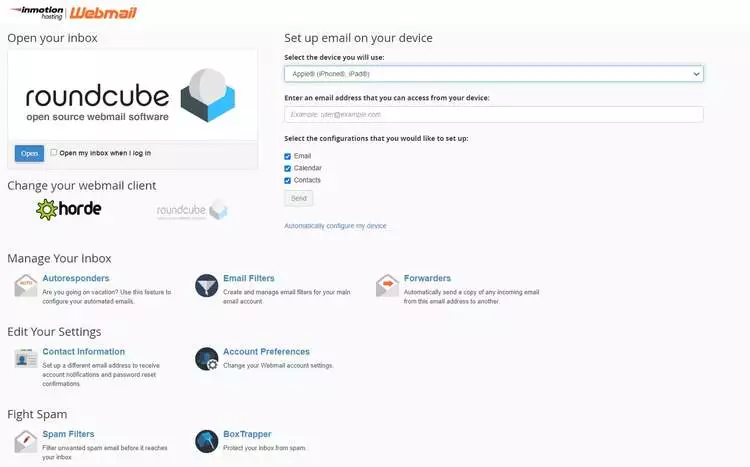 Adding a professional email with InMotion Hosting HighTechBlogging