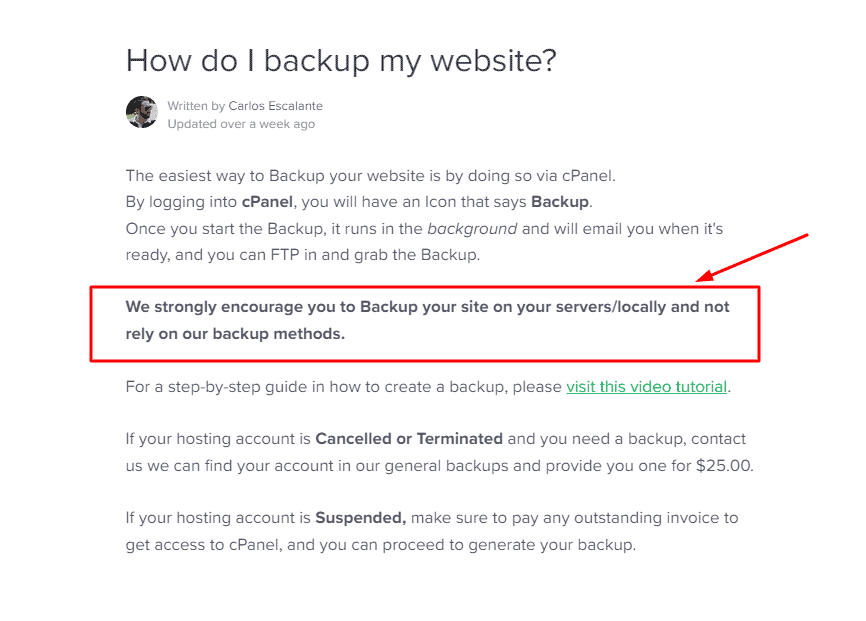Backups HighTech Blogging