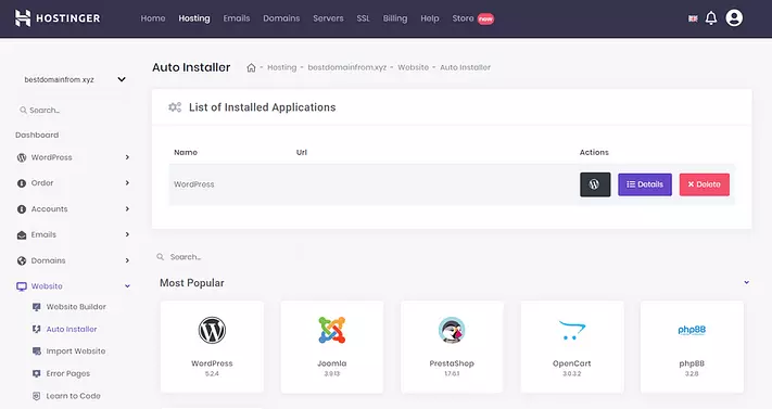 Bluehost vs Hostinger Auto Installer - HighTech Blogging