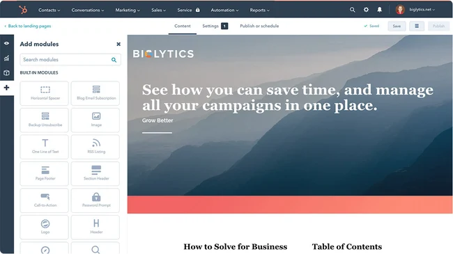 CMS Page Editor - HighTechBlogging