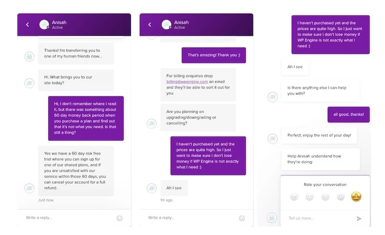 Chat With WP Engine Sales Agent - HighTech Blogging
