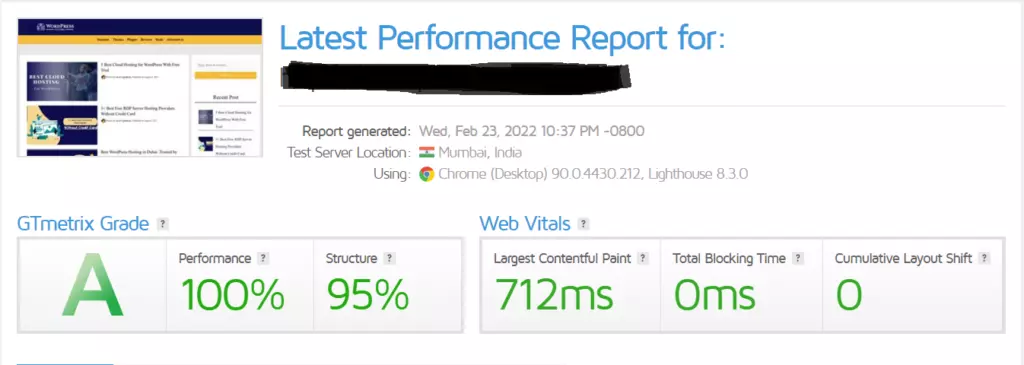 ChemiCloud Speed Test HighTechBlogging