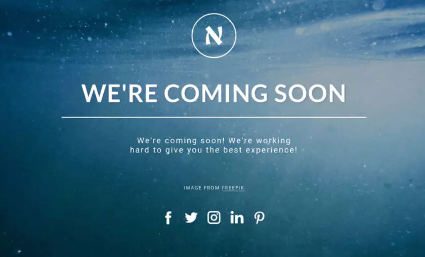 Coming Soon Page Demo HighTechBlogging