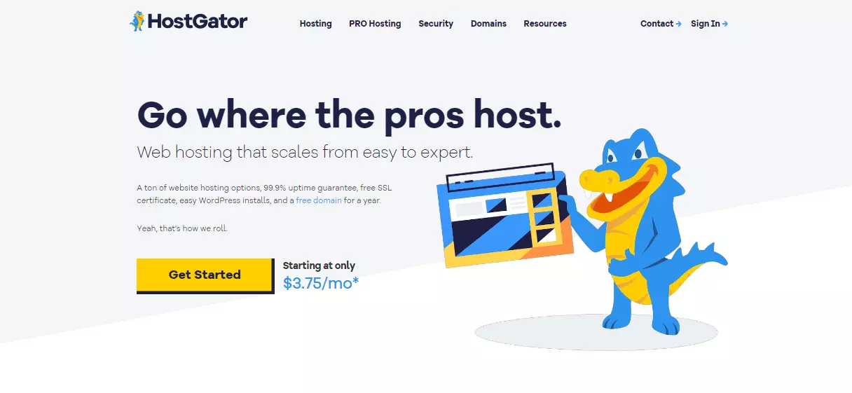 Hostgator Home Page - HighTech Blogging
