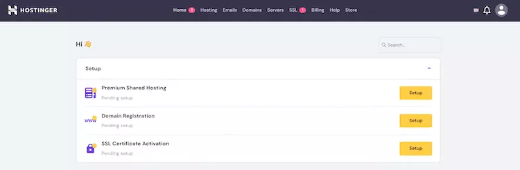 Hostinger Account Management Dashboard and Website Setup - HighTech Blogging