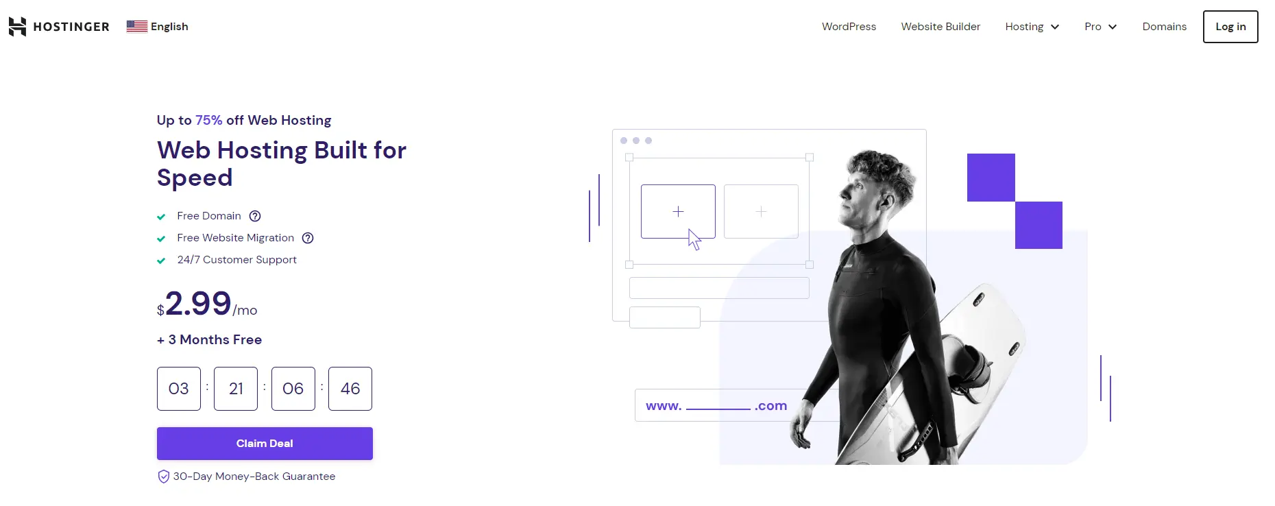 Hostinger Homepge - HighTech Blogging