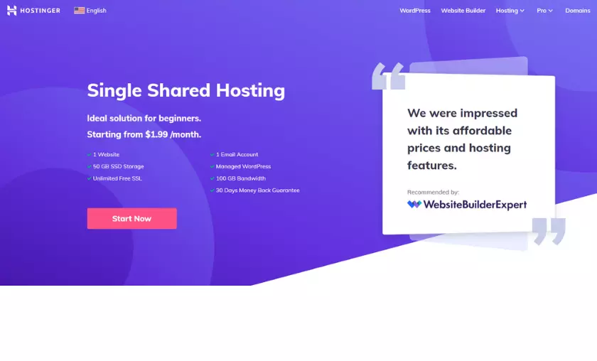 Hostinger Shared Hosting Features HighTech Blogging