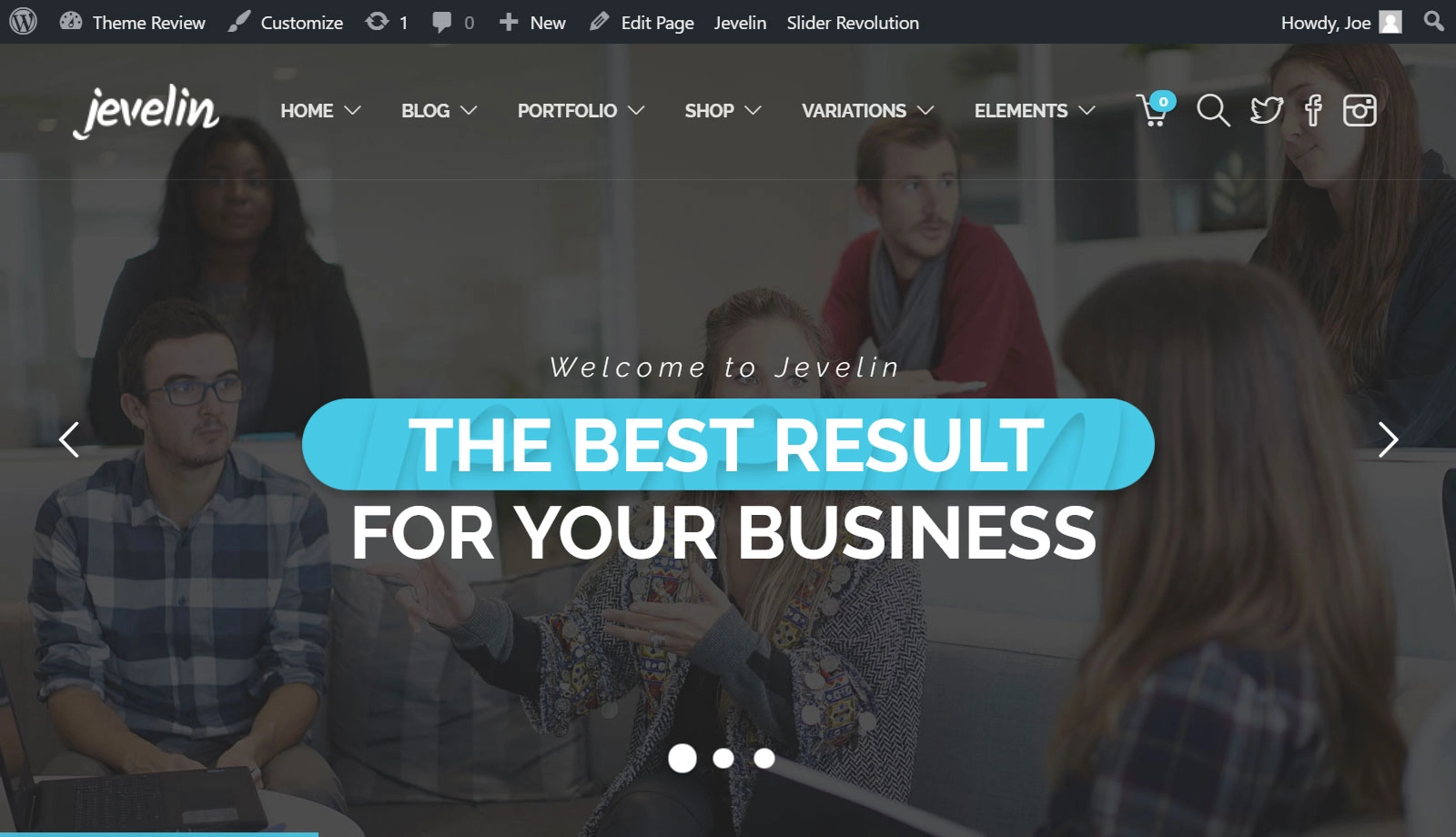 Importing the Demo Content HighTechBlogging