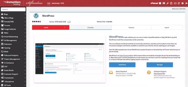 Installing WordPress with InMotion Hosting HighTechBlogging