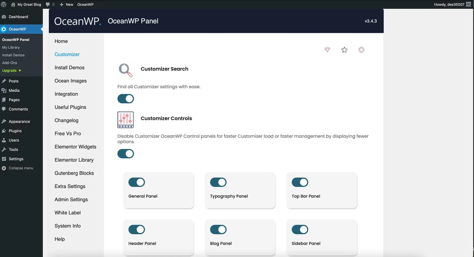 Key Features for OceanWP - HighTech Blogging
