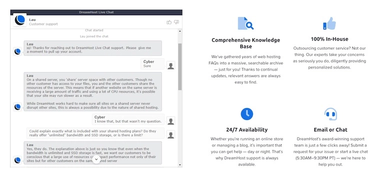 Live Chat With DreamHost - HighTech Blogging