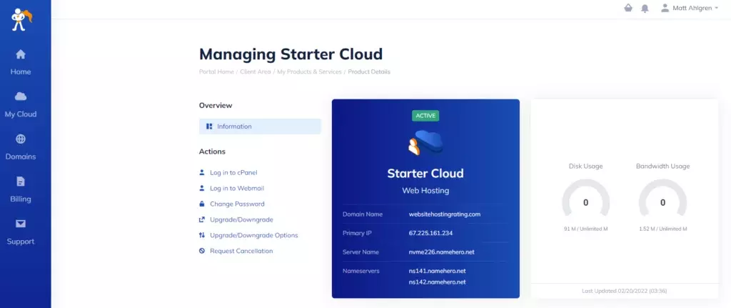 NameHero Pricing and Plans HighTech Blogging
