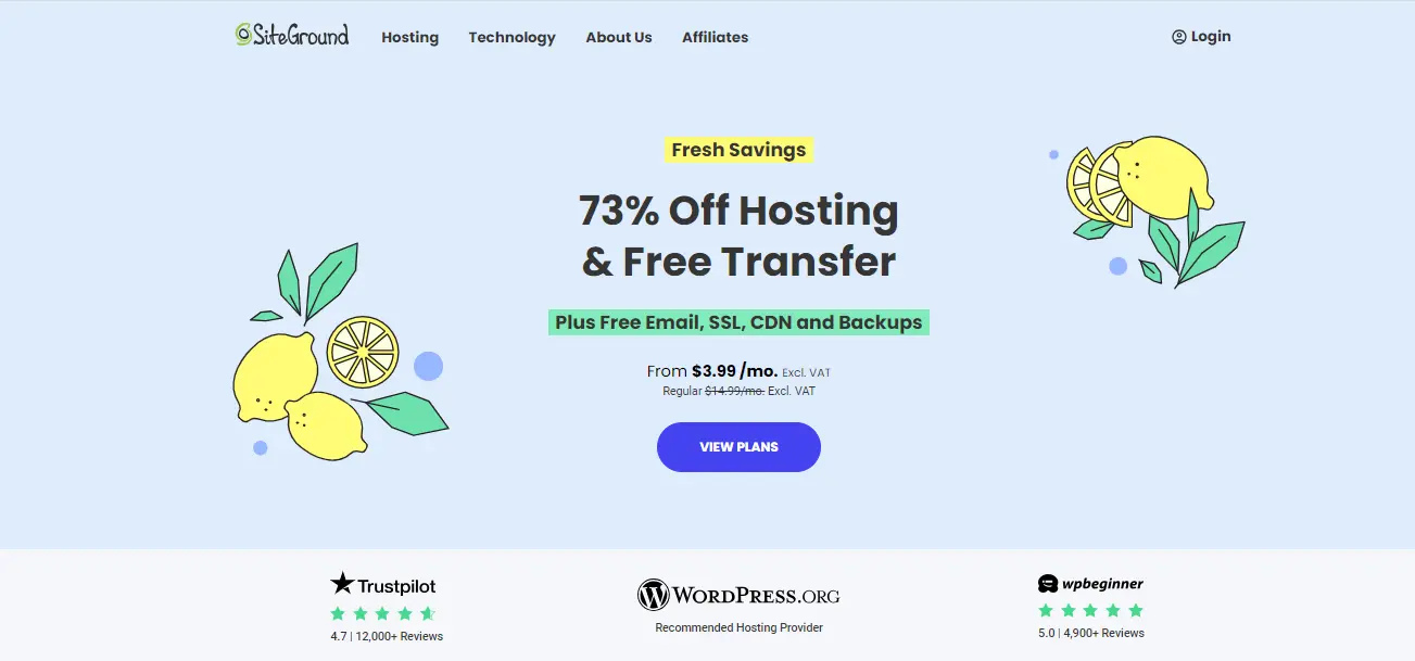 Siteground Home - HighTech Blogging