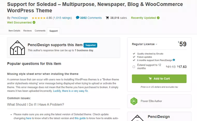 Soledad Theme Support HighTechBlogging