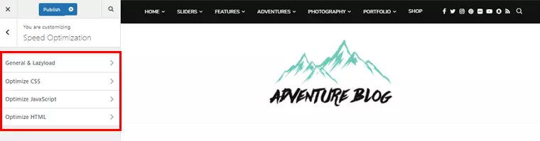 Speed Optimization HighTechBlogging