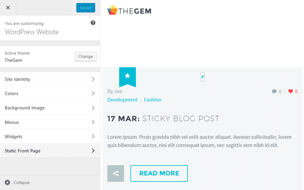 Theme Customization Options HighTechBlogging