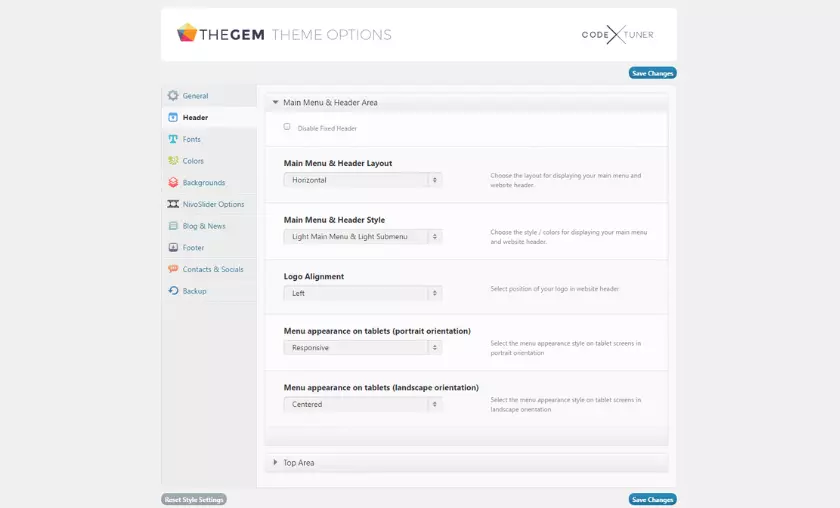 Theme Customization Options HighTechBlogging