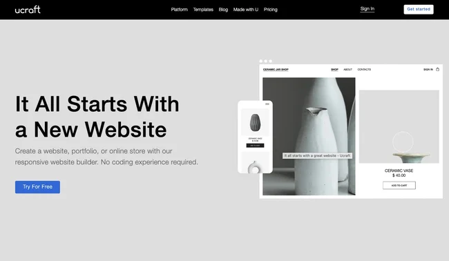 Ucraft Web Builder - HighTechBlogging