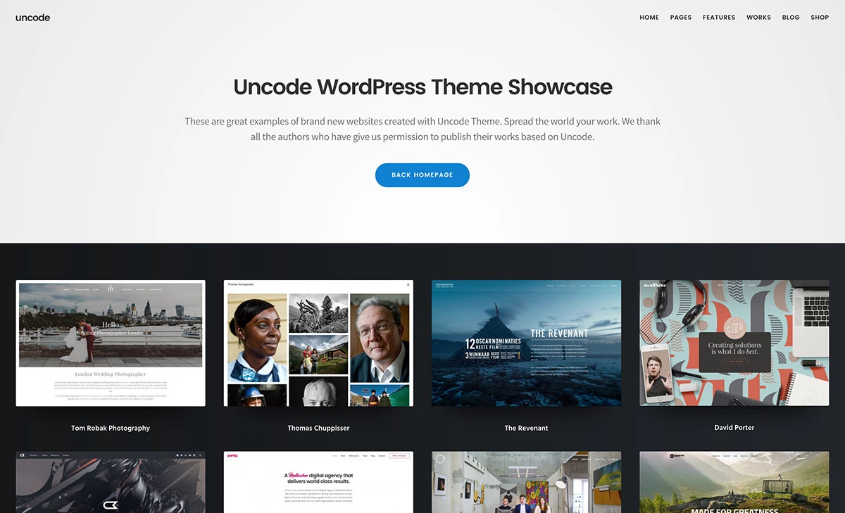 Uncode Showcase HighTechBlogging