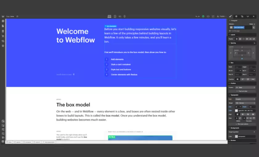 Webflow Editor HighTechBlogging