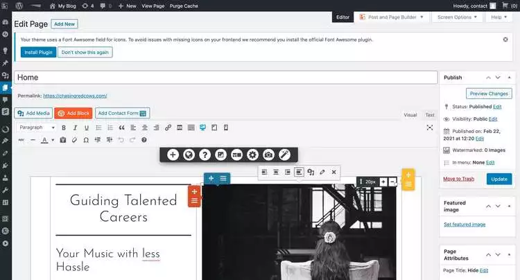 WordPress website builder aka BoldGrid HighTechBlogging