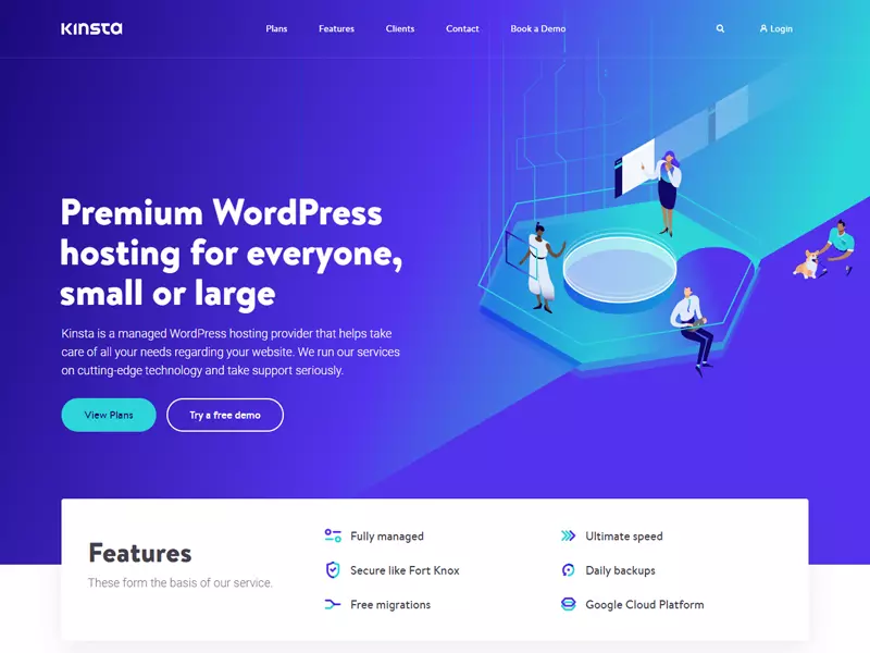 kinsta WordPress Page - Hightech Blogging