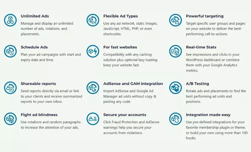 Advanced Ads Key Features & Functions