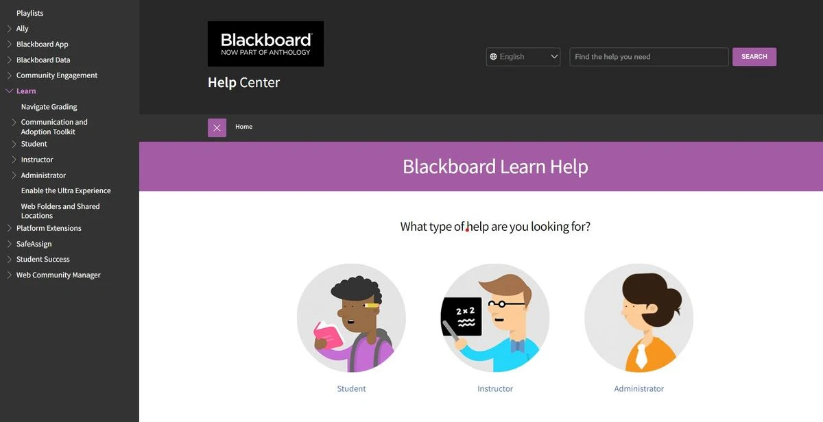 Blackboard Learns Support - HighTechBlogging