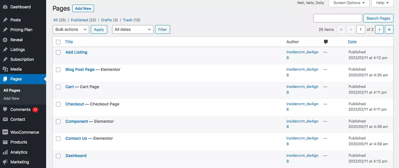 Create Pages - HighTechBlogging