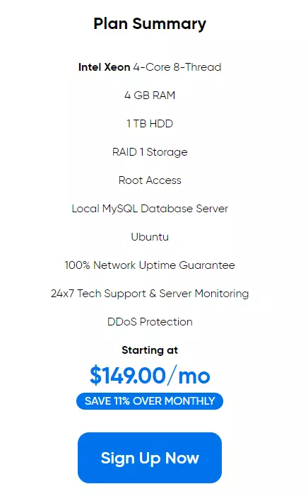 DreamHost Dedicated Hosting Pricing - HighTechBlogging