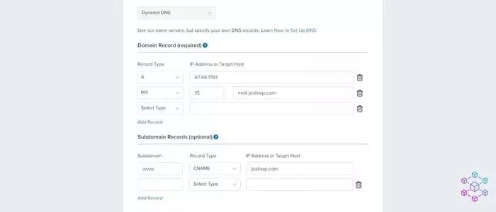 Dynadot DNS manager - HighTechBlogging