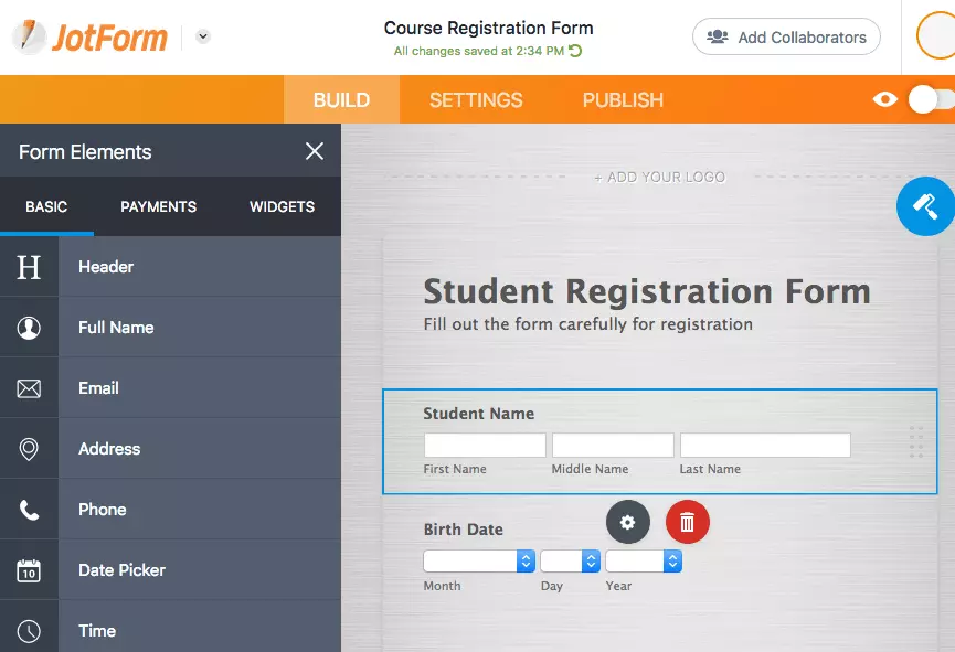 Form Elements Sidebar HighTechBlogging