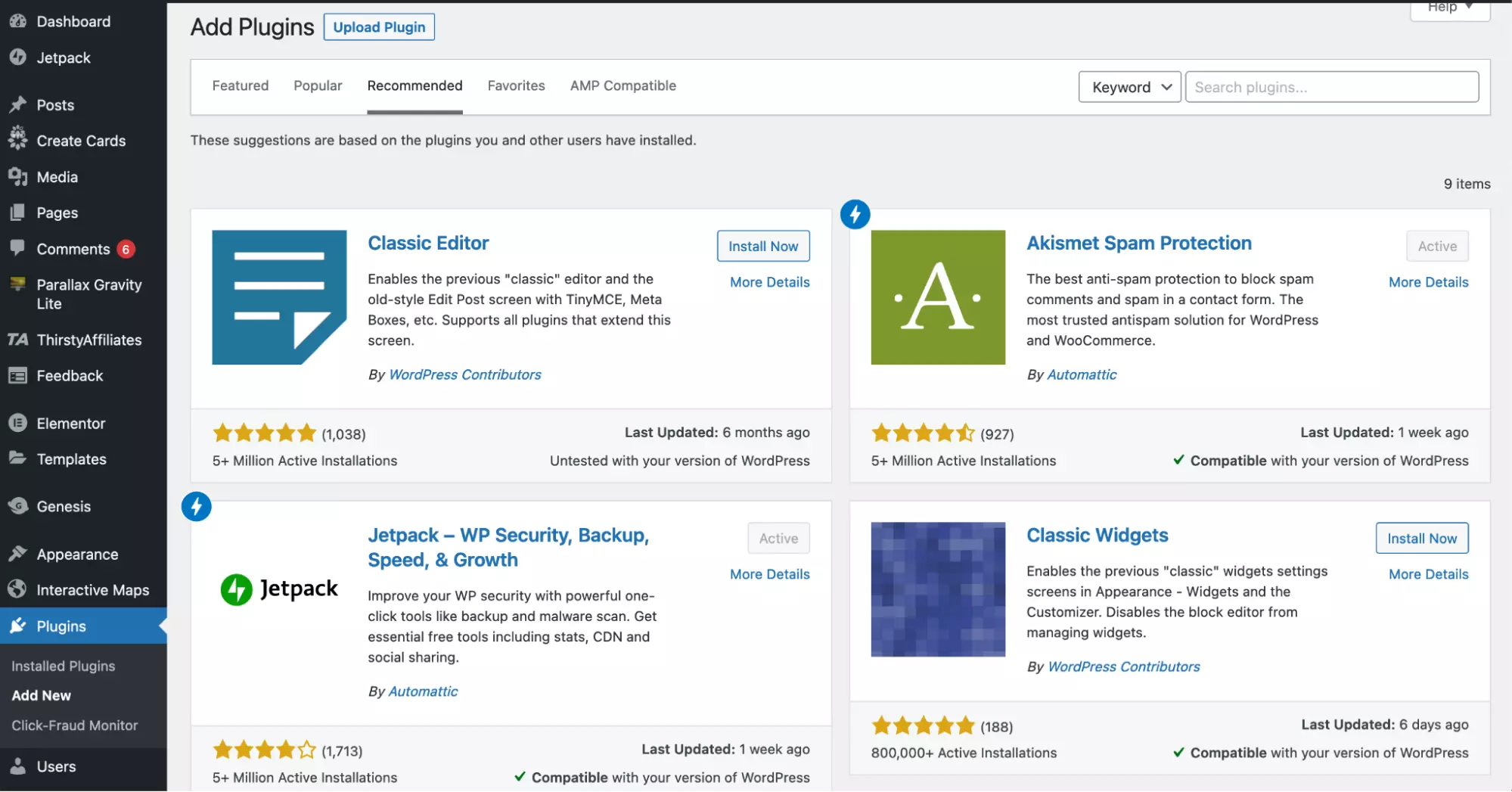 Install Plugins - HighTechBlogging
