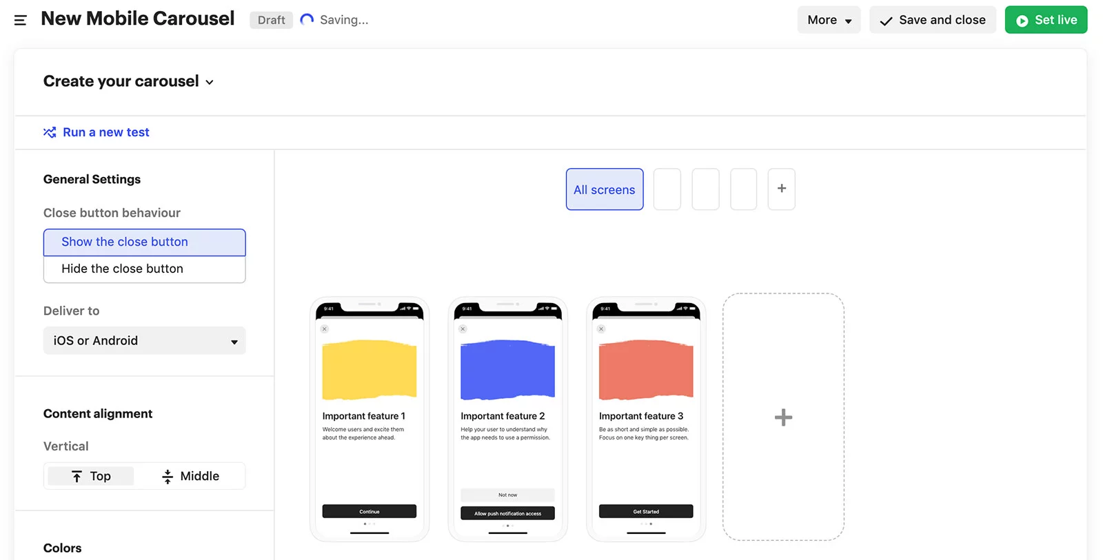 Intercom Mobile Carousels HighTechBlogging