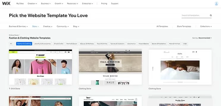 Wix store templates - HighTechBlogging