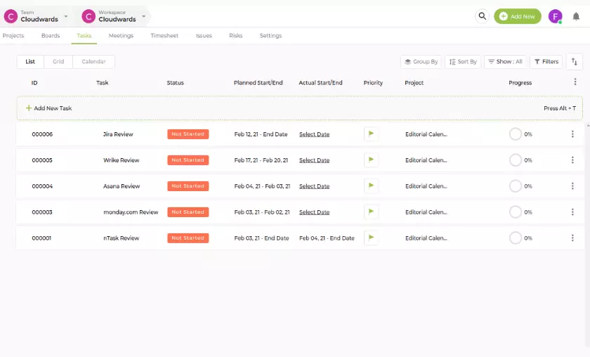 nTask Free Plan Features HighTechBlogging 