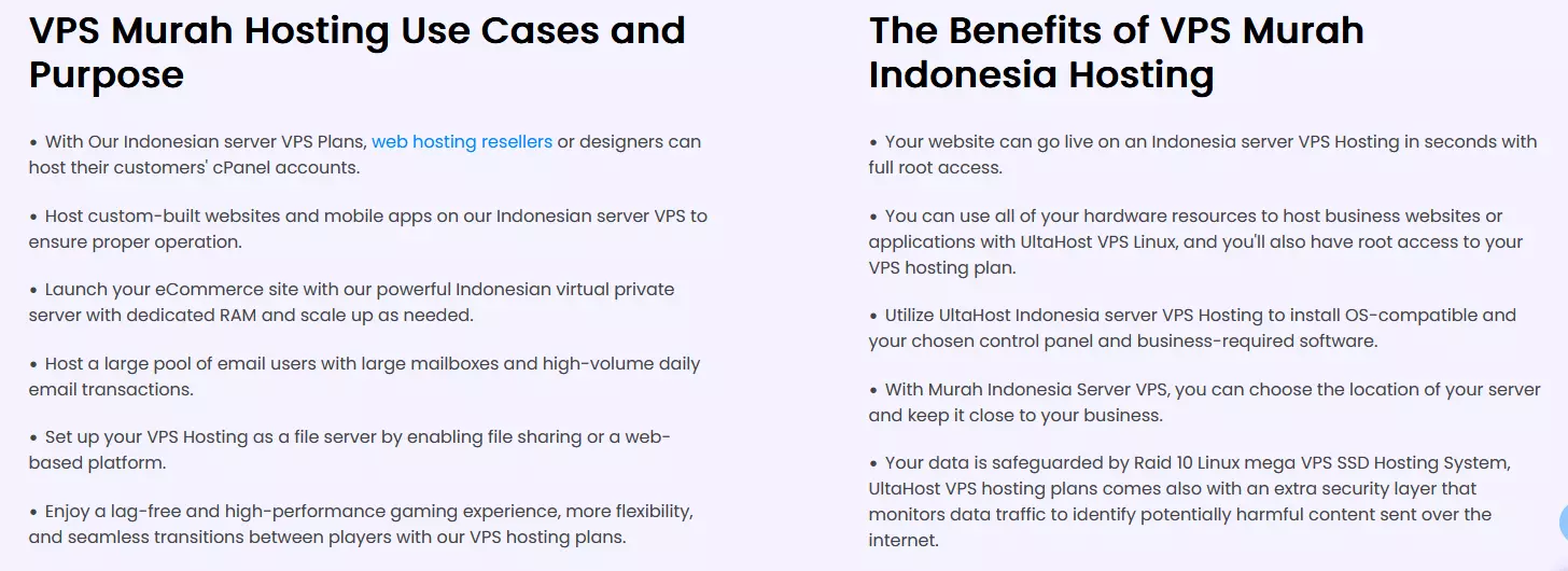 Ultahost VPS Hosting in Indonesia Feature - HighTechBlogging