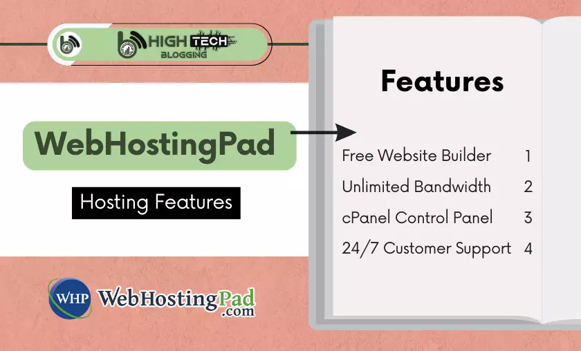 WebHostingPad Hosting Features - HighTechBlogging