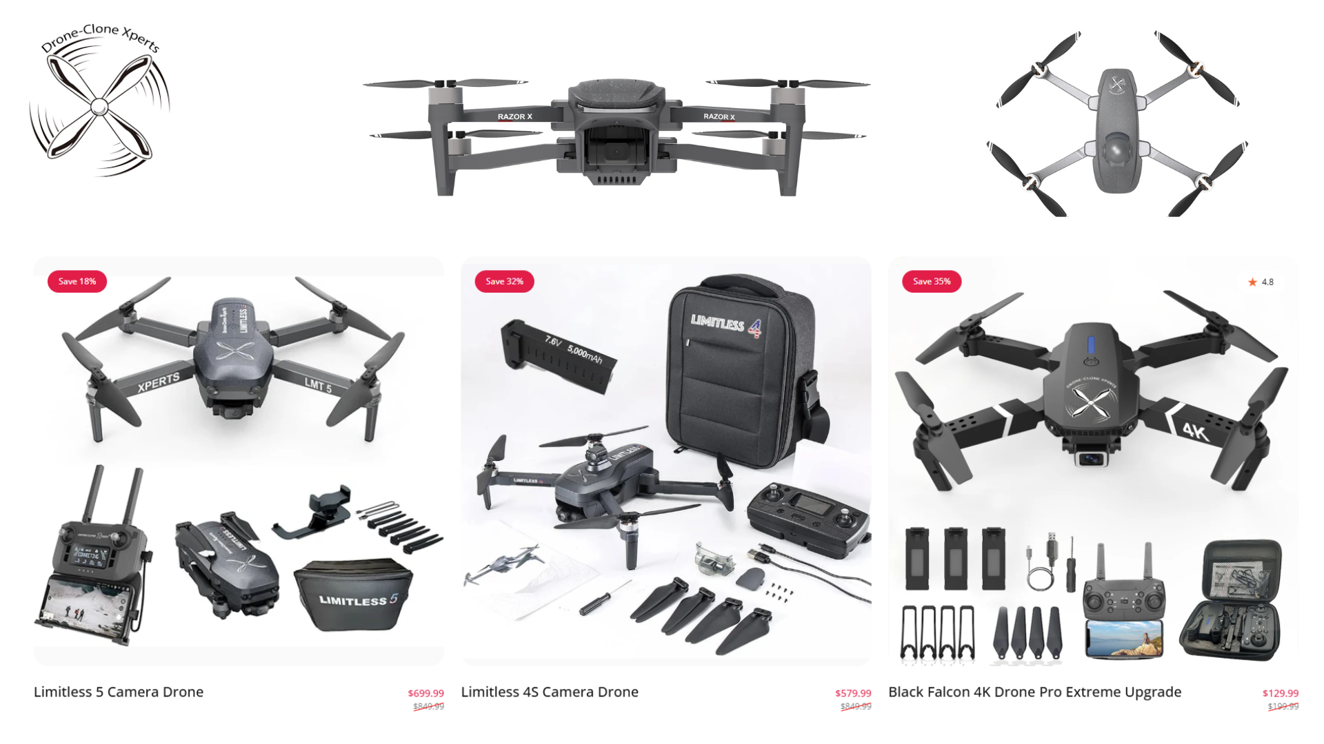 5 Best-Selling Models from Drone-Clone Xperts!